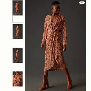 By Anthropologie Twofer Wrap Midi Dress